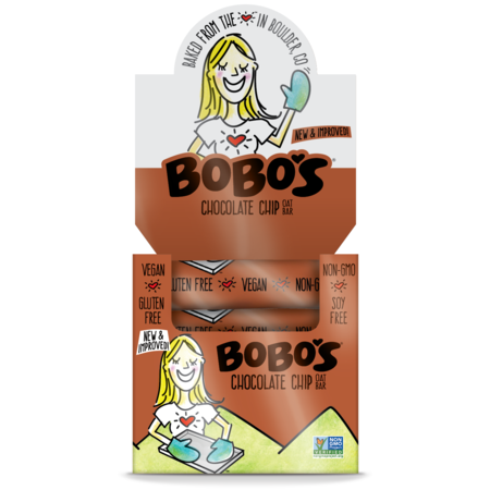 BOBOS OAT BARS Bobo's Oat Bars Gluten Free Vegan Chocolate Chip Bar 3 oz. Bar, PK48 108-D